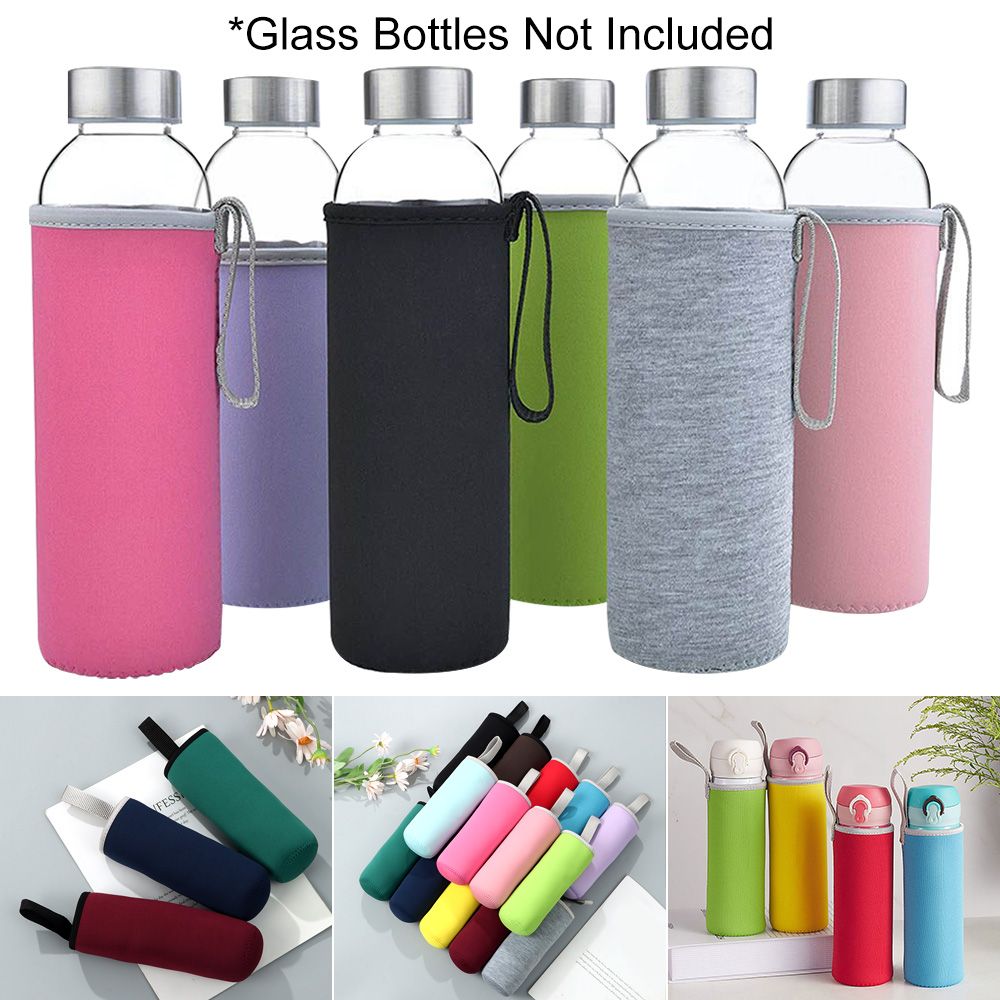 Outdoor Sport Glass Water Bottle - アウトドアスポーツバッグ ポータブル真空カップスリーブ ガラスボトルカバー ウォーターボトルケース ウォーターボトルカバー