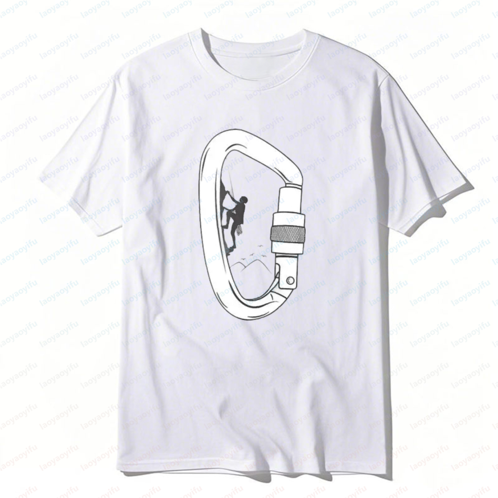 カラビナ クライミング ギア プリント Tシャツ アウトドア - Outdoor Sport Climbing Gear のレビューと価格